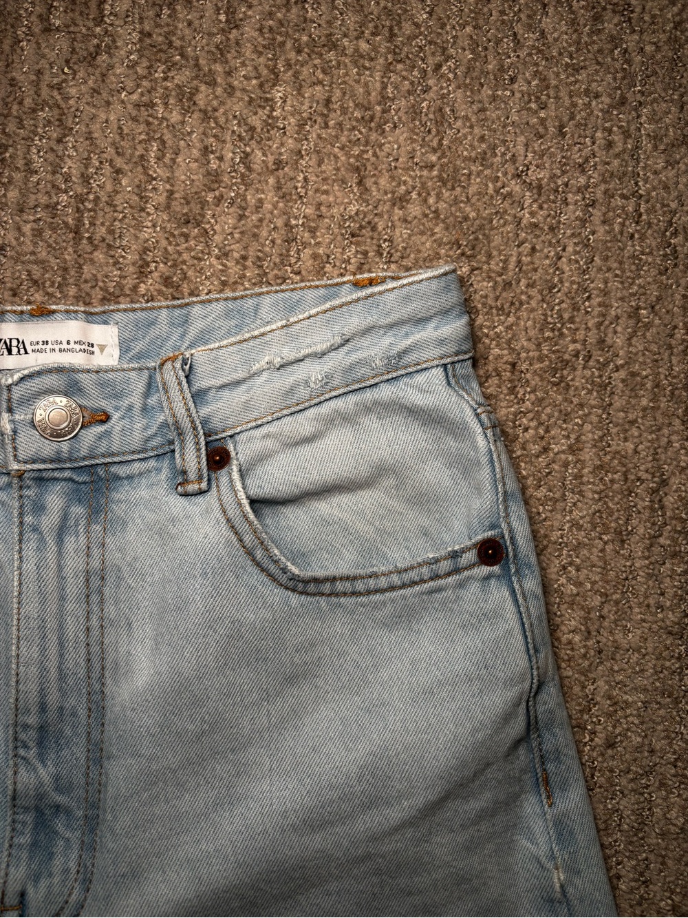 Zara Wide Straight Leg Jean - Picture 5 of 9